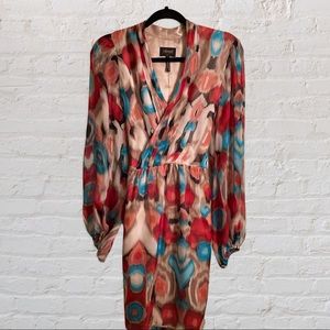 Laundry by Shelli Segal Ikat Print Silk Dress